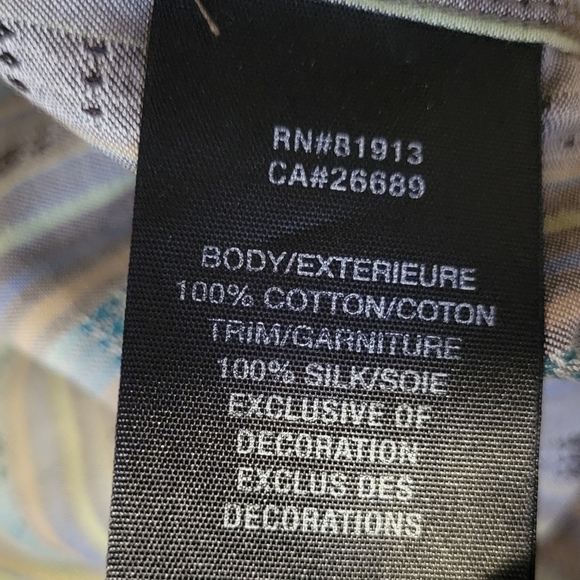 Robert Graham Men 3XL Flip Cuff Button Up Long Sleeve Shirt Stripes Embroidered - Picture 8 of 11